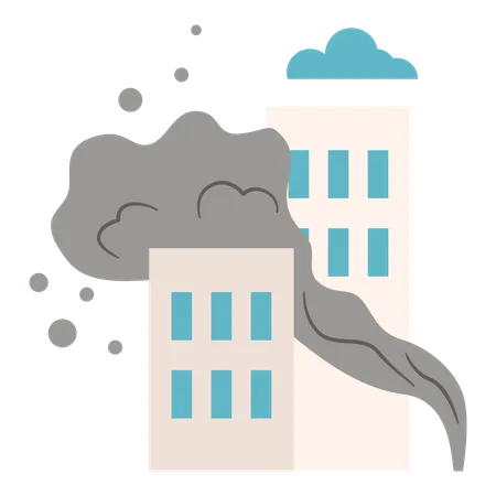 Smog Natural Disaster Element Vector Illustration With Natural Disaster Theme And Flat Vector Style Editable Vector Illustration
