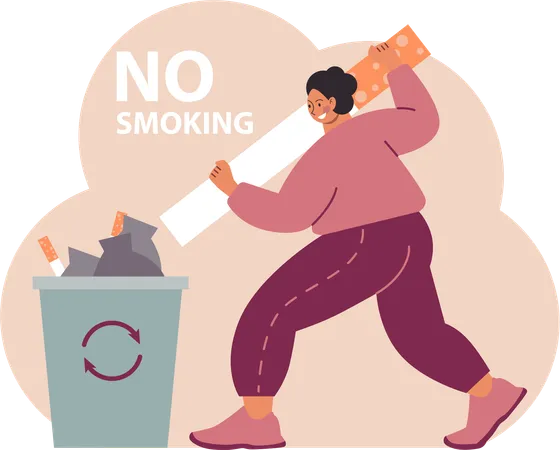 Smoke Free Initiative  Illustration