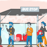 smoking in public place illustration free download