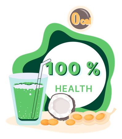 Smoothie diet cocktail  Illustration