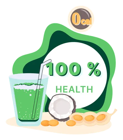 Smoothie diet cocktail  Illustration