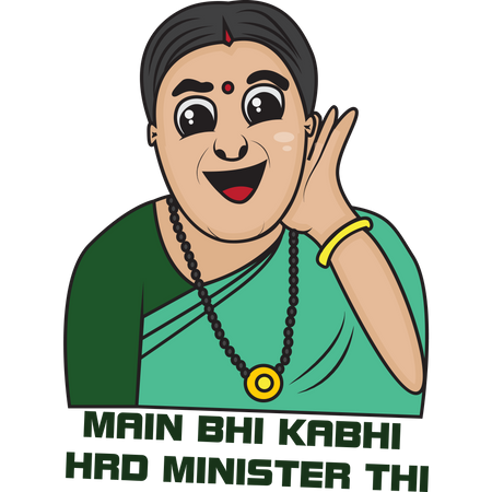 Smriti Irani  Illustration