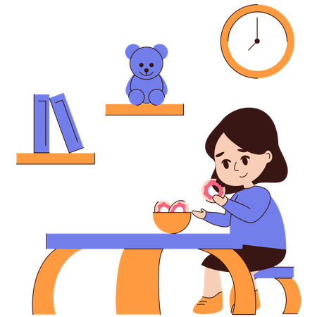 Snack Time  Illustration