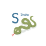 s for snake illustration