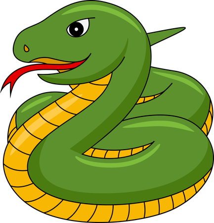 Snake symbol  Illustration