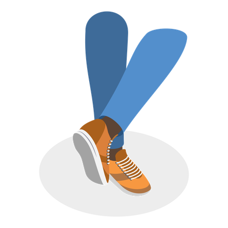 Sneakers Stilvolle Schuhe für Sport und Alltag  Illustration