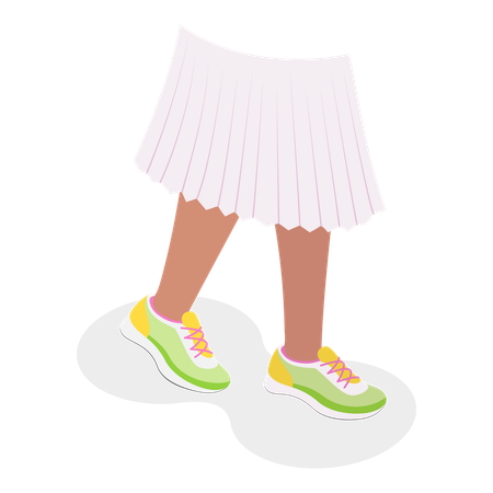 Sneakers Stilvolle Schuhe für Sport und Alltag  Illustration