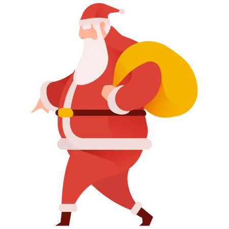 Sneaky Santa  Illustration