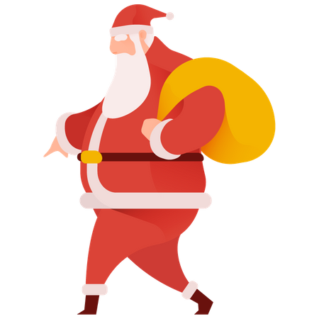 Sneaky Santa  Illustration