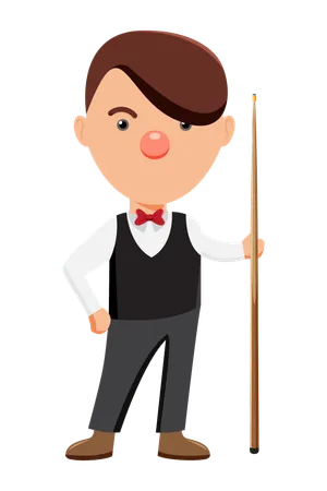 Snooker player  Illustration