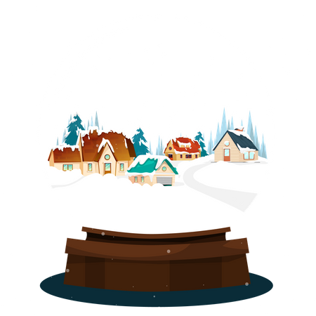 Snow ball  일러스트레이션