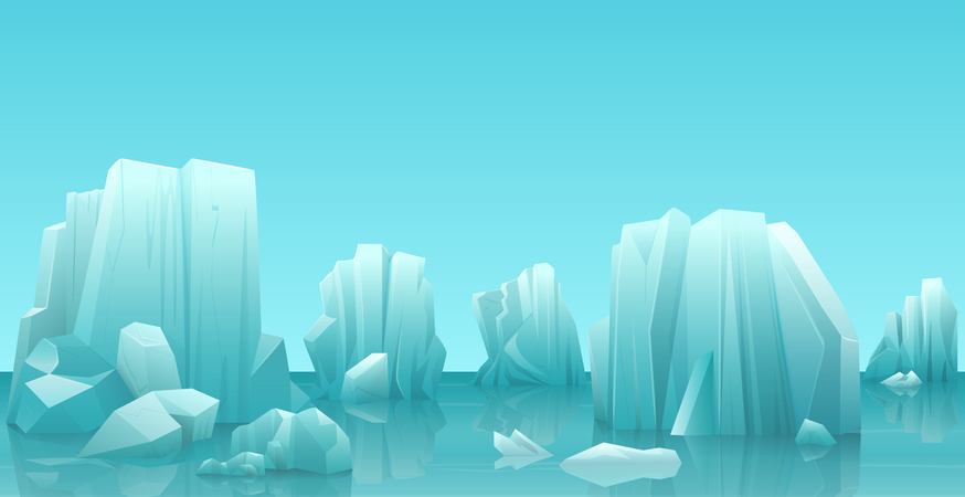 Snow glaciers  Illustration