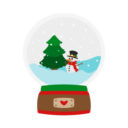 Snow globe  Illustration