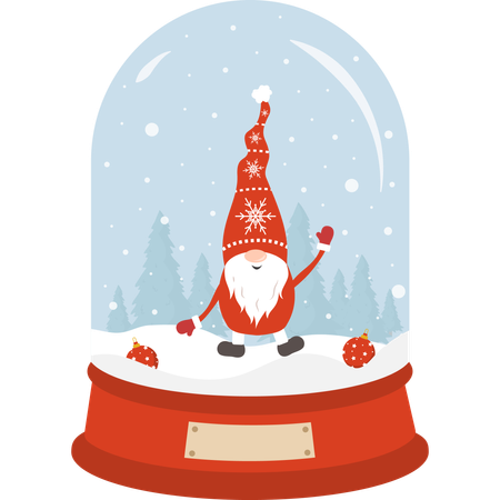 Snow Globe  Illustration