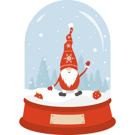 Snow Globe  Illustration