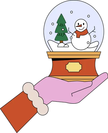 Snow Globe  Illustration