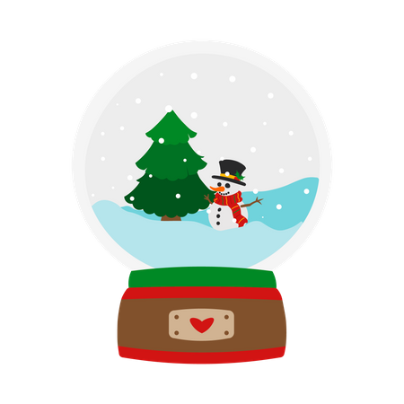 Snow globe  일러스트레이션