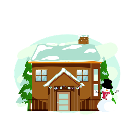 Snow house  Illustration