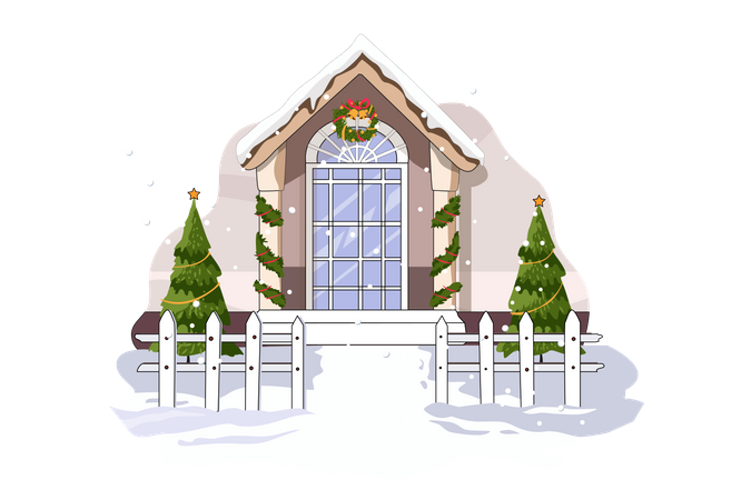 Snow House  Illustration