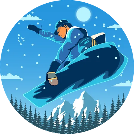 Snowboarding  Ilustración