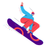 illustrations of snowboard