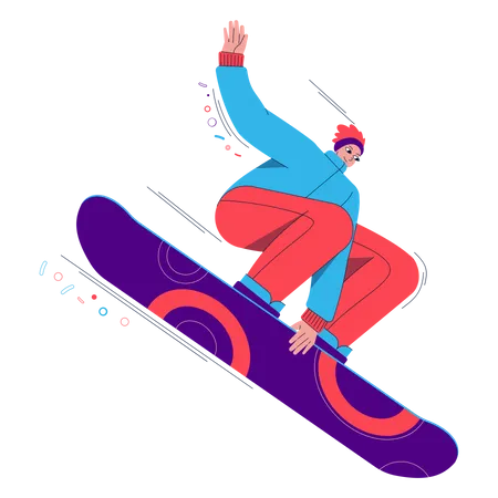 Snowboarder  Illustration