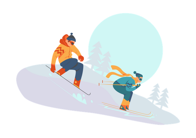 Snowboarden  Illustration