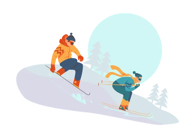 Snowboarden  Illustration