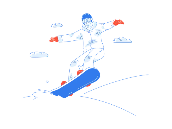 Snowboarden  Illustration