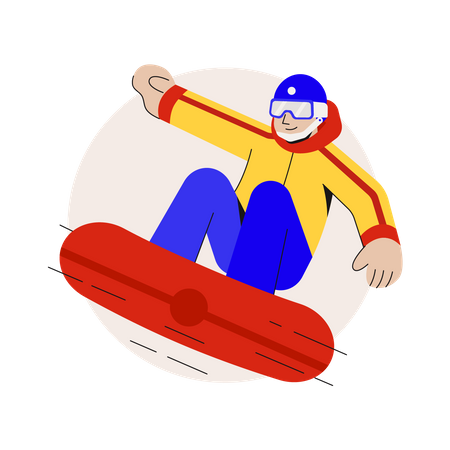 Snowboarden  Illustration