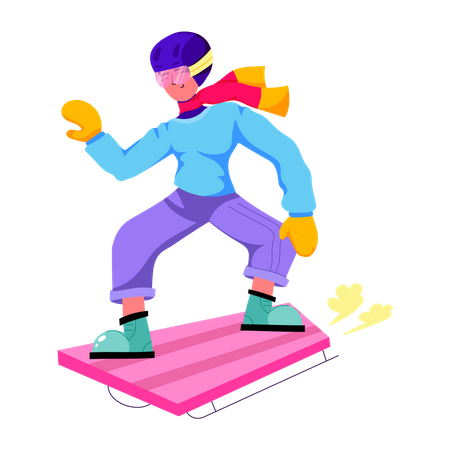 Snowboarding  Illustration