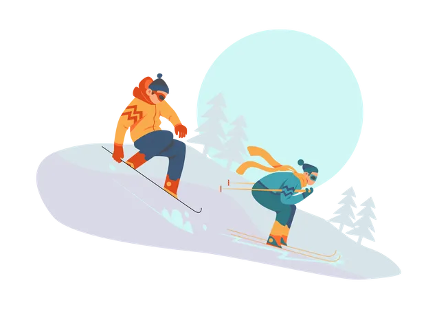 Snowboarding  Illustration