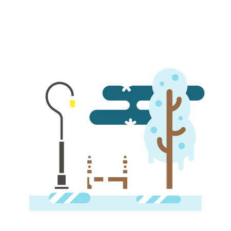 Snowfall  Illustration