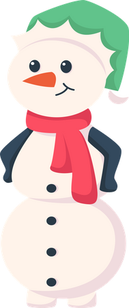 Snowman Christmas  Illustration