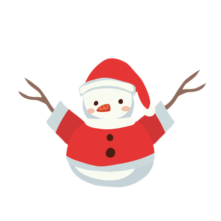 Snowman for kids  Illustration