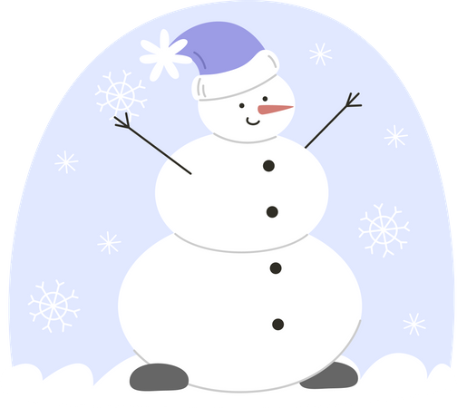 Snowman hat  Illustration