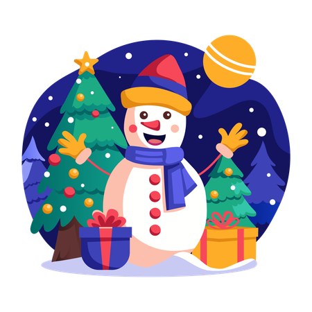 Snowman  Illustration