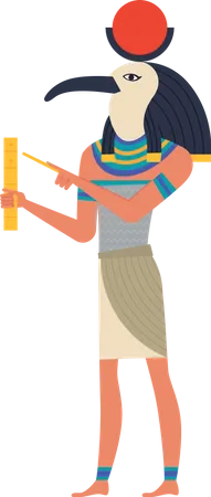 Sobek Egyptian god  Illustration