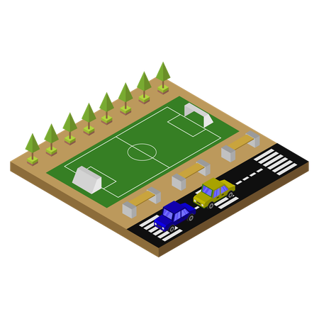 Soccer Field  Illustration