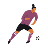 soccer player illustration svg