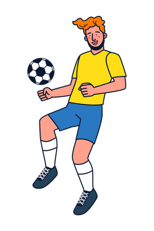 Soccer Player Illustration
