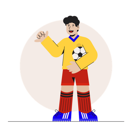 Soccer Player Illustration
