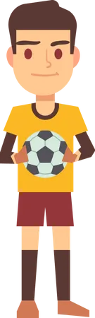 Footballer Soccer Player Goalkeeper In Different Gaming Poses Set Of Vector Flat Characters Sportsman Playing In Football Illustration Illustration