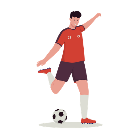 Soccer player  Illustration