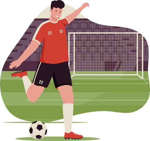 Soccer player  Illustration