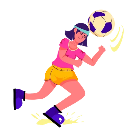 Appealing Flat Illustration Of Soccer Player Illustration