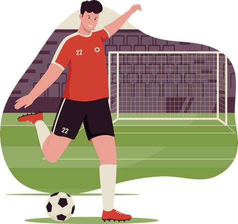 Soccer player  Illustration