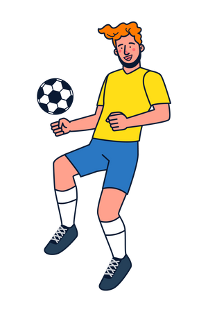 Soccer Player  Illustration