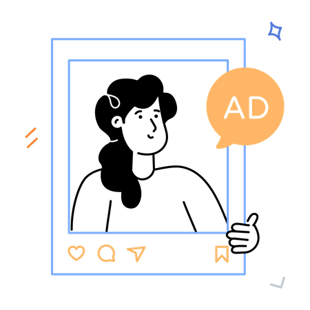 Social Advertising  Illustration