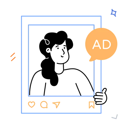 Social Advertising  Illustration